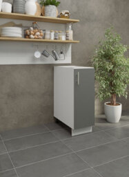 Jd Greta Adjustable Legs Kitchen Base Unit 300mm Storage Cabinet With Door Shelf 30Cm - Grey Matt - thumbnail 2