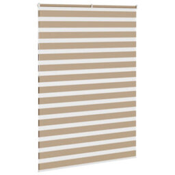 Berkfield Modern Zebra Blind Sand Brown 155X230 Cm Fabric Width 150.9 Cm Polyester - thumbnail 4
