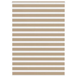Berkfield Modern Zebra Blind Sand Brown 155X230 Cm Fabric Width 150.9 Cm Polyester - thumbnail 2