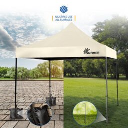 Sunmer 3Mx3M Steel Framed Gazebo - Ivory - thumbnail 4