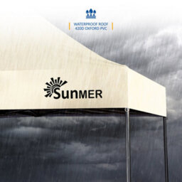 Sunmer 3Mx3M Steel Framed Gazebo - Ivory - thumbnail 6