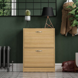 Lassic Vida Designs 2 Drawer Shoe Storage Cabinet Pine - thumbnail 3