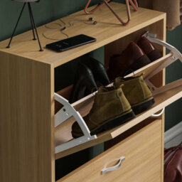 Lassic Vida Designs 2 Drawer Shoe Storage Cabinet Pine - thumbnail 4
