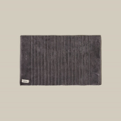 Misona Organic Cotton Bath Mat - Dark Grey - image 1