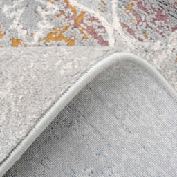 Loomed Silver Multicolour Distressed Floral Medallion Area Rug 160X230Cm - thumbnail 6
