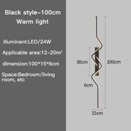 100Cm Warm White Modern Wall Light For Living Room Corridor Ceiling Decor - thumbnail 7