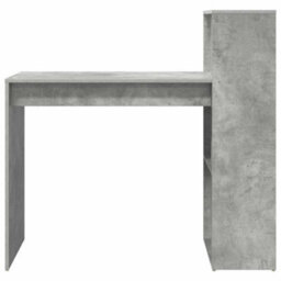 Berkfield Modern Writing Desk Concrete Grey Engineered Wood With A Concrete Finish - thumbnail 5
