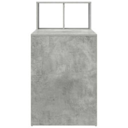 Berkfield Modern Writing Desk Concrete Grey Engineered Wood With A Concrete Finish - thumbnail 6