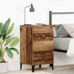 Berkfield Bedside Cabinet Old Wood 40X35X70 Cm Engineered Wood - thumbnail 1