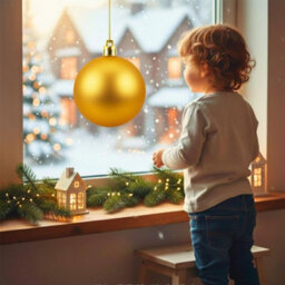 Shatchi 25Cm Dark Gold Mat Christmas Bauble - Premium Bauble & Home Décor Ornament - thumbnail 9