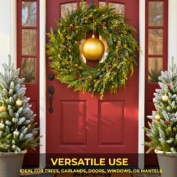 Shatchi 25Cm Dark Gold Mat Christmas Bauble - Premium Bauble & Home Décor Ornament - thumbnail 7