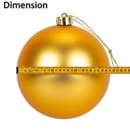 Shatchi 25Cm Dark Gold Mat Christmas Bauble - Premium Bauble & Home Décor Ornament - thumbnail 4