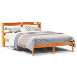 Berkfield Versatile Bed Frame With Headboard Without Mattress Wax Brown 120X200 Cm
