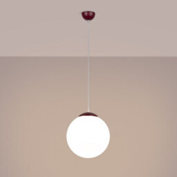 Sollux Lighting Ugo Steel/glass Burgundy 1 Lights Minimalist Pendant Lamps - thumbnail 3