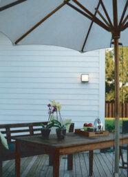 Stylish Outdoor Graphite Wall Light With Led E27 Bulb - thumbnail 3