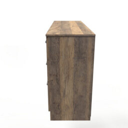 Trent Double Pedestal Desk In Vintage Oak (Ready Assembled) - thumbnail 2