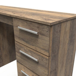 Trent Double Pedestal Desk In Vintage Oak (Ready Assembled) - thumbnail 4