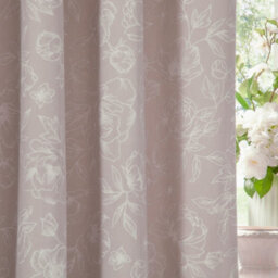 Wylder Nature Bella Floral Room Darkening Eyelet Curtain Pair Natural  (W)168Cm X (D)229Cm - thumbnail 4
