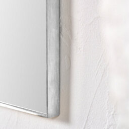 Pacific Lifestyle Arch Wall Mirror Silver Metal Slim Frame 120X90Cm Industrial Minimalist - thumbnail 3