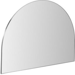 Pacific Lifestyle Arch Wall Mirror Silver Metal Slim Frame 120X90Cm Industrial Minimalist - thumbnail 2