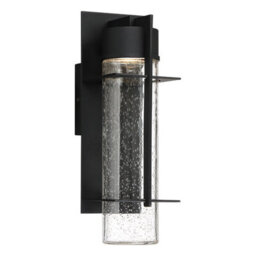 Luminosa Lighting Luminosa Quoizel Eames Integrated Led Outdoor Modern Wall Lamp Earth Black, 3000K, Ip44 - thumbnail 1