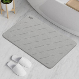 Taylor & Brown Diatomaceous Earth Stone Bath Mat, Nonslip, Super Absorbent, Quick Dry, Antimould, 60X39Cm, Light Grey - thumbnail 6