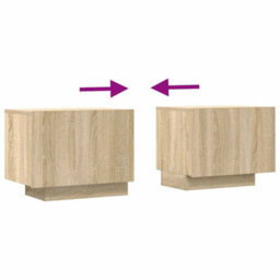 Walplus Tv Cabinet Sonoma Oak 100X35X40 Cm Engineered Wood - thumbnail 8