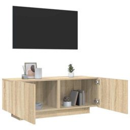 Walplus Tv Cabinet Sonoma Oak 100X35X40 Cm Engineered Wood - thumbnail 1