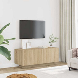Walplus Tv Cabinet Sonoma Oak 100X35X40 Cm Engineered Wood - thumbnail 3