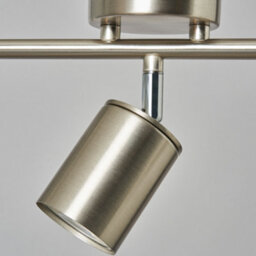Litecraft Tanner Satin Nickel 3 Light Ceiling Spotlight Bar - thumbnail 5