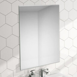 Enki, Horizon, Bm030, 400 X 600mm Rectangular Bevelled Edge Frameless Glass Wall Mirror, Portrait Or Landscape, For Bedroom, Bathr - thumbnail 1