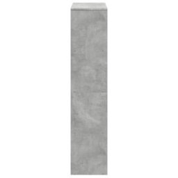 Berkfield Durable Room Divider Bookcase 4-Tier Concrete Grey 131.5X29X131.5 Cm Engineered Wood - thumbnail 6