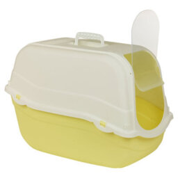 Urbn-Living Urbnliving Extra Large Enclosed Cat Litter Yellow Bottom Tray Filter Box Hooded Large Scoop Toilet Potty - thumbnail 2