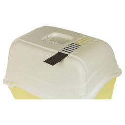 Urbn-Living Urbnliving Extra Large Enclosed Cat Litter Yellow Bottom Tray Filter Box Hooded Large Scoop Toilet Potty - thumbnail 3