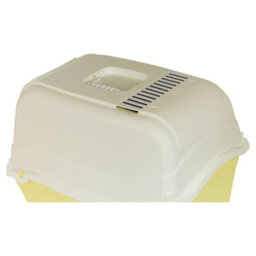 Urbn-Living Urbnliving Extra Large Enclosed Cat Litter Yellow Bottom Tray Filter Box Hooded Large Scoop Toilet Potty - thumbnail 4