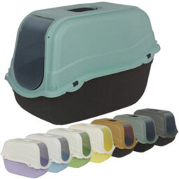 Urbn-Living Urbnliving Extra Large Enclosed Cat Litter Yellow Bottom Tray Filter Box Hooded Large Scoop Toilet Potty - thumbnail 6