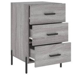 Berkfield Bedside Cabinet Grey Sonoma 40X40X66 Cm Engineered Wood - thumbnail 7
