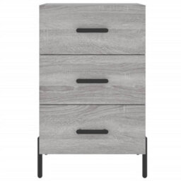 Berkfield Bedside Cabinet Grey Sonoma 40X40X66 Cm Engineered Wood - thumbnail 5