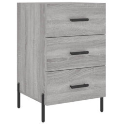 Berkfield Bedside Cabinet Grey Sonoma 40X40X66 Cm Engineered Wood - thumbnail 2