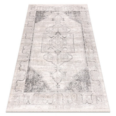 RugsX Distin 0107B Grey / Light Grey / White Modern Carpet - Ornament, Frame  120X170 Cm - image 1