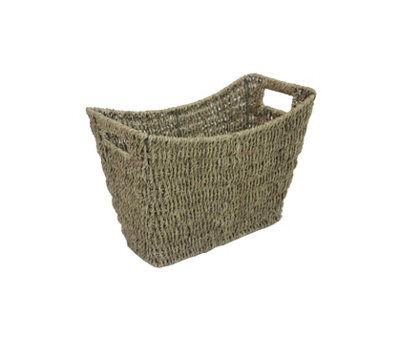 Vintage Seagrass Magazine Storage Rack - Brown - image 1
