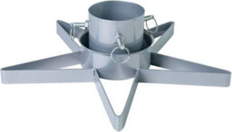 Garden Market Place Star Shape Silver Metal Christmas Tree Stand - thumbnail 1