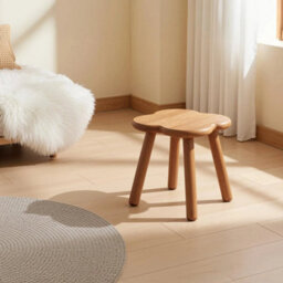 24Cm Solid Wood Square Stool Step Stool - thumbnail 5