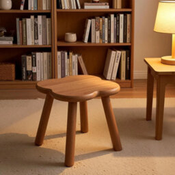 24Cm Solid Wood Square Stool Step Stool - thumbnail 4