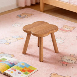 24Cm Solid Wood Square Stool Step Stool - thumbnail 3
