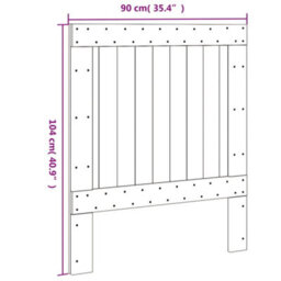 Walplus Headboard 90X104 Cm Solid Wood Pine - thumbnail 7