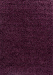 Desire Rugs Plain Living Room Shaggy Area Rugs Violet Round 120X120 Cm - thumbnail 2