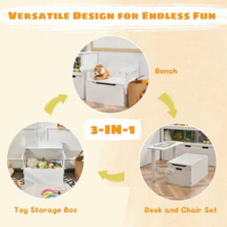 3-In-1 Kids Table & Chair Storage Box - thumbnail 4