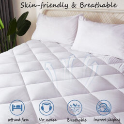 Bedlooms King Quilted Mattress Protector, Anti-Allergy, 30Cm Deep Elastic Fit - thumbnail 4