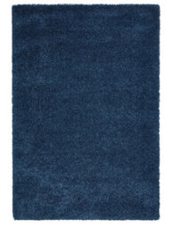 Dark Blue Plain Shaggy Rug, Stain-Resistant Rug, Modern Rug For Bedroom, Living Room, & Dining Room-160Cm X 220Cm - thumbnail 1